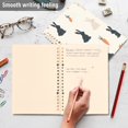 thumbnail image 4 of FORMRS 1-Subject Spiral Notebook 8" x 5" College Ruled 60 Refillable Sheet A5 Hard Cover, 2 Pack, Bunnies and Carrots, 4 of 7