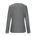thumbnail image 5 of AherBiu Long Sleeve Tops for Women Crewneck Sweatshirt Comfy Pullover Sweater Top Dressy Casual Blouse, 5 of 7