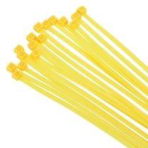 Uxcell 50PCS Cable Zip Ties 12 Inch, Self-Locking Nylon Wire Ties with 50 lbs Tensile Strength for Indoor and Outdoor, Yellow