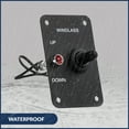 thumbnail image 6 of Five Oceans Boat Anchor Windlass Toggle Switch, 2-Pack Controlling Up/Down Function of Boat Anchor Windlasses, Waterproof, 12 Volts, SPDT 3-Terminal Switch, Stainless Steel Plate - FO3740-M2, 6 of 8