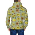 thumbnail image 5 of Zip Up Hoodies for Men - Sage Green With Sunflowers Long Sleeve Comfrt Men'S Fashion Hoodies & Sweatshirts, Jackets for Men Hoodies Pullover Clothing Clothes with Pouch, 5 of 5