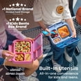 thumbnail image 5 of Bentgo Kids Stow & Go Lunch Box with Built-In Utensil, Leak-Proof Design, Removable Tray, Portion-Perfect Compartments for Kids and Teens (Navy Sky), 5 of 6