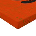 thumbnail image 2 of Ambesonne Halloween Fitted Sheet, Cartoon Letter G Monster, Queen Size, White Black Red, 2 of 3