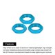 thumbnail image 4 of 17mm Tuerca de Rueda RC de Aluminio Rosca M12X1.0mm Tuerca Hexagonal para Ruedas de Coche RC 1/8 Camiones Todo Terreno Piezas Mejoradas 16Pcs Azul, 4 of 6