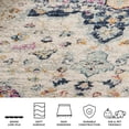 thumbnail image 4 of Safavieh Madison Louise Floral Area Rug, Ivory/Fuchsia, 6'7" x 6'7" Round, 4 of 9