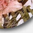 thumbnail image 3 of Designart 'Flowers Vintage In Pastel Colours' Traditional Circle Metal Wall Art 11x11 - Disc of 11, 3 of 5