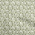 thumbnail image 1 of oneOone Viscose Chiffon Light Olive Green Fabric Asian Block Sewing Material Print Fabric By The Yard 42 Inch Wide, 1 of 4