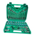 thumbnail image 1 of S SERENABLE Drive Socket Set 37 Pieces Wear Resistant 1/2 inch Ratchet Socket Wrench Set, 1 of 9
