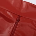 thumbnail image 5 of MIXUE Shorts For Women Summer Pc Leather Solid Color High Waist Zipper Fashion Nightclub Shorts Daily-Wear,Red,XS, 5 of 5