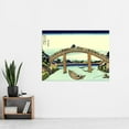 thumbnail image 2 of Hokusai 36 Views Fuji Mannen Bridge Woodblock Japan Extra Large XL Wall Art Poster Print, 2 of 3
