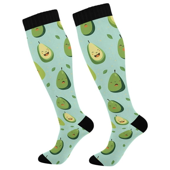 joogoo Avocados Socks Women Men Knee High Sock