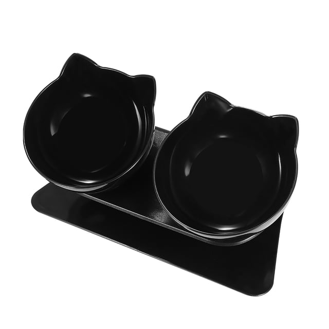 Cuencos Antideslizantes Para Gatos, Cuencos Dobles Con Soporte Elevado, Cuencos Para Comida Y Agua Para Mascotas, Comederos Para Perros Y Gatos, Productos Para Mascotas, Cuenco Para Gatos Eigraketly PT001468-04