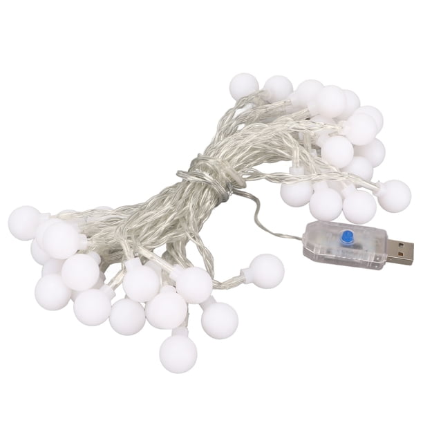 NETTLIFE Cadena De Luces LED Paquete De 8 Cable De Cobre Blanco Frío 2M Con Cadena De Luces De Bateria 93631364