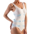 thumbnail image 5 of Compression Shaper Bodysuit. Microfiber Shape Wear. For Slimmer Look & After Cosmetic Surgery. Post-Op Garments. Fine Italian Made Quality & Style (XX-Large Beige), 5 of 8