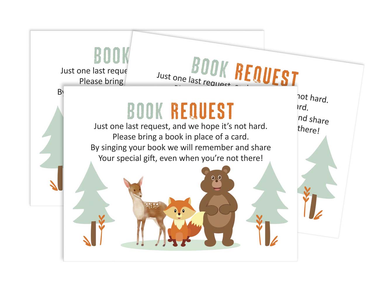 Inkdotpot 30 Books For Baby Shower Request Cards Bring A Book Instead Of A Card Jungle Animals Gender Neutral Baby Shower Invitations Inserts Games