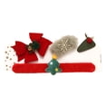 thumbnail image 2 of 4Pcs Christmas Clips Kit Bow Hair Pins Small Santa Stocking Reindeer Hair Barrettes Cute Holiday Hair Accessories For Girls Women Kids Toddlers Birthday Gifts, 2 of 2