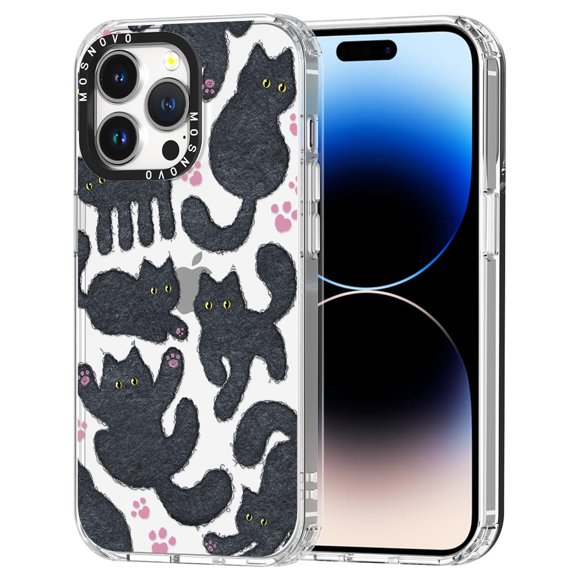 Funda de teléfono MOSNOVO para iPhone 14 Pro Max Buffertech Black