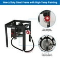 thumbnail image 2 of NUUK 30QT Turkey Fryer & 10QT Fish Fryer Kit, Outdoor Propane Burner 50,000 BTU, Seafood Boil Pot with Basket, Lid & Skimmer, Aluminum Deep Fryer for Crab, Crawfish & Thanksgiving Cooking, 2 of 10