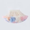 thumbnail image 2 of dazeni Womens Mesh Tutu Skirts Multi Layered Pleated Tulle Petticoat Tutu Puffy Birthday Party Skirt Tie Dye Beige2 Free Size, 2 of 3