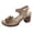 A-Khaki67, variant on Yuanlong Womens Sandals Flower Ankle Buckle Strap Casual Shoes Open Toe Square Heels Comfort Beach Sandals