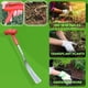 thumbnail image 2 of Herramienta para engrosar pala de trasplante de jardín – Pala para cavar ajo con alto contenido de carbono, pala para desherbar verduras, SoftHandle, resistente al óxido, 1 pack, 2 of 4