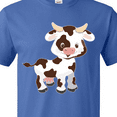thumbnail image 4 of Inktastic Cute White Holstein Cow with Brown Spots T-Shirt, 4 of 5