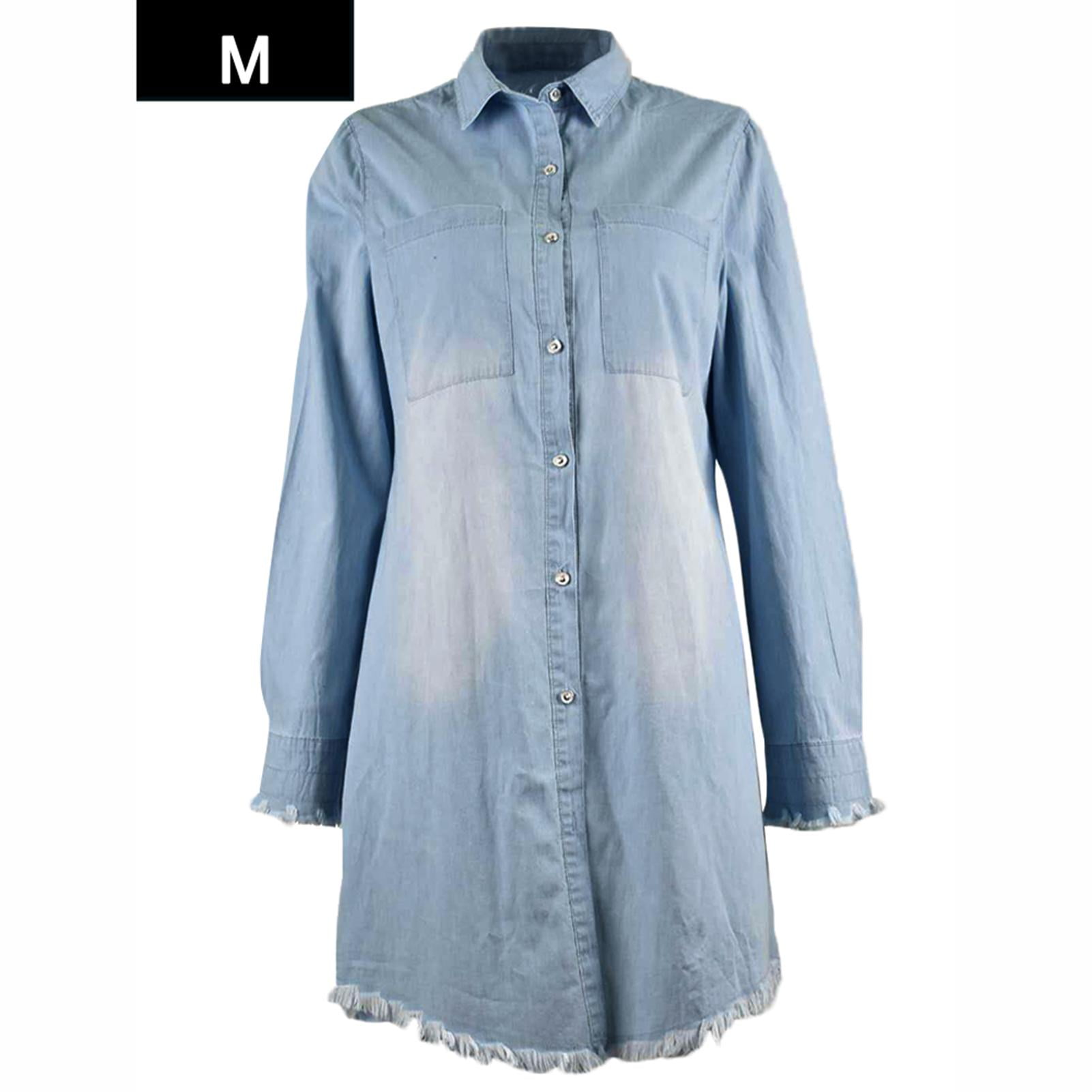 walmart denim shirt dress