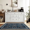 thumbnail image 6 of ZENELESS Small Entryway Rug,3x5 Stain Resistance Indoor Modern Floor Carpet for Front Door Kitchen Bathroom Sink Bedroom,Dark Blue, 6 of 11