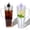 Black and purple, variant on 40 oz Clear Plastic Tumbler - Reusable Iced Coffee Cup with Lid and Straw, Suitable for family gatherings, movies, car trips and outdoor iced coffee cups Perfect for Daily Use and festival gifts