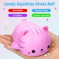 thumbnail image 2 of Pelotas antiestrés Squishy Cat FLY2SKY Slow Rising, 6 unidades, para niños, 2 of 8