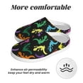 thumbnail image 6 of Yiaed Colorful Lizards Print Slippers Fuzzy Warm Cozy Slippers Non Slip House Slippers For Indoor Outdoor Slippers House Slippers-8, 6 of 7