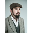 thumbnail image 3 of Hanna Hats of Donegal Vintage Flat Cap 100% Wool Tweed Men's Irish Hat Handcrafted in Ireland, 3 of 6