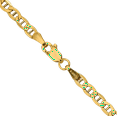thumbnail image 3 of 14K Solid Yellow Gold 3.2mm Anchor Mariner Link Chain Necklace, 3 of 4