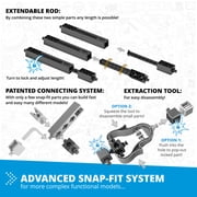 Engino: Discovering STEM - Mechanics: Levers & Linkages - 16 Model Toy Machine Brick Building Set, Snap-Fit Construction, Experiment & Theory, Kids 9+