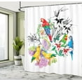 thumbnail image 5 of Ambesonne Parrot Shower Curtain, Floral Foliage Garden, 69"Wx84"L, Multicolor, 5 of 5