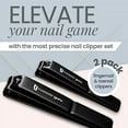 thumbnail image 2 of Nail Clippers - 2 Pack Professional, Stainless Steel Set for Men, Women and Kids, 2 of 6
