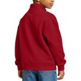thumbnail image 2 of Cethrio Boys Full Zip Sweatshirts, Fleece-lined Casual Long Sleeve Stand Collar Fall Jackets with Pockets Size 9-10 Years Wine, 2 of 7