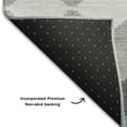 thumbnail image 5 of Addison Rugs Mayfield Premium Machine Washable Transitional Geometric Gray Round Rug, 8' x 8', 5 of 5
