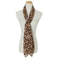 thumbnail image 5 of Leopard Print Scarf Women Vintage Chiffon Stole Soft Harajuku 2023 Scarf W0B7, 5 of 9