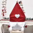 thumbnail image 4 of Funda para silla Navidad Funda para silla Papá Noel Sombrero Adorno Hogar Cocina Asiento Decoración navideña, Rojo Inevent HA008667-01, 4 of 7