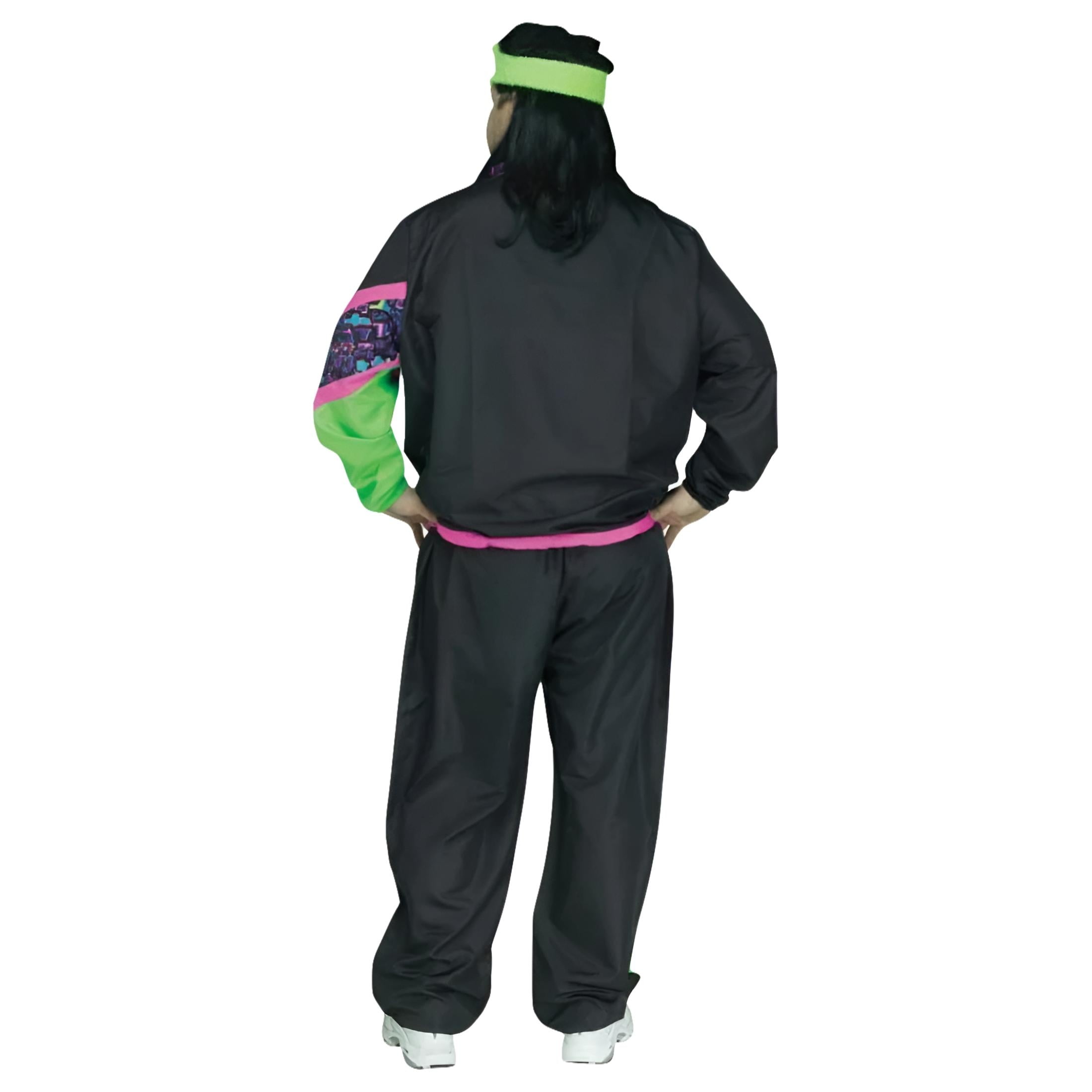 Halloween 80s Male Track Suit Adult Costume - Top and Pants