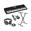Casio CWK7600 4 pc Ultra-Premium Keyboard Package With Headphones, Stand, and Sustain Pedal