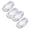 White 4 PCS, variant on 2 PCS 100% Cotton Terry Mop Pads,8x15 inch Strong Double-Sided Terry Cloth Mop Covers,Reusable Mop Pads,Replacement Washable Mop Head for Mop for Surface/Hardwood Floor Cleaning (White)