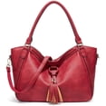 thumbnail image 1 of LHSHID Sac à Bandoulière Rétro à Franges pour Femmes, Sac Seau Décontracté à la Mode, 1 of 9