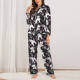 thumbnail image 2 of Sikiie Cute Poodle Dog Women's Long-Sleeve Shirt and Full-Length Bottom Pajama Set (s-xxl)-Large, 2 of 7