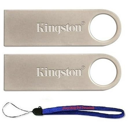 Pen Drive Laser Pointer Writing - Kingston (TM) Digital DataTraveler SE9 16GB USB 2.0 (DTSE9H/16GB) 16GB (2 pack) Flash Drive Pen Drive - w/ (1) Everything But Stromboli (TM) Lanyard