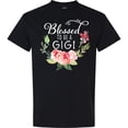 thumbnail image 3 of Inktastic Blessed to Be a Gigi with Pink Flowers T-Shirt, 3 of 5