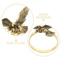 thumbnail image 3 of KAKOWELY 4Ud Para Servilletas De Metal Águila Color Dorado Para De, 3 of 6