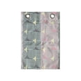 thumbnail image 1 of Geometric Hanging Pocket Organizer, Horizontal and Vertical Stripes in Pastel, Printed Polyester Storage Bag with Pockets, 14" x 20", Pale Yellow Grey, 1 of 2