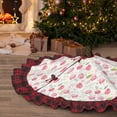 thumbnail image 5 of Kdxio Tulips Flowers Print Christmas Tree Skirt Christmas Xmas Tree Skirts Mat for New Year Holiday Christmas Party Decorations-48", 5 of 6